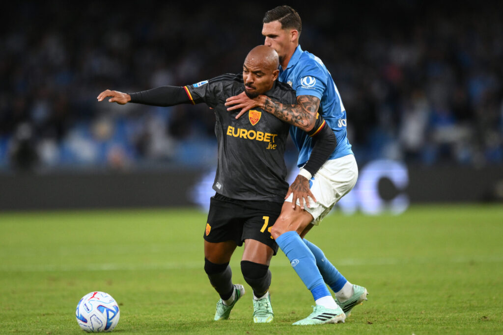 Malen, Napoli-Roma, Serie A