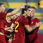 Frosinone 25.7.2021 Roma vs Debreceni Amichevole Sport; Calcio;
Nella foto: Esultanza
(Foto Gino Mancini) Day