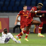 Roma 22/08/2021 - campionato di calcio serie A / Roma-Fiorentina / foto Insidefoto/Image Sport
nella foto: Bartlomiej Dragowski-Tammy Abraham