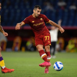 Roma 22/08/2021 - campionato di calcio serie A / Roma-Fiorentina / foto Insidefoto/Image Sport
nella foto: gol Henrikh Mkhitaryan