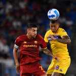 Photo LiveMedia/Fabrizio Corradetti
Rome, Italy, August 22, 2021, Italian football Serie A match
AS Roma vs ACF Fiorentina
Image shows:
Lorenzo Pellegrini of AS Roma Igor of ACF Fiorentina seen in action during the Italian Football Championship League A 2021/2022 match between AS Roma vs ACF Fiorentina at the Olimpic Stadium in Rome.
LiveMedia - World Copyright