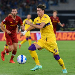Photo LiveMedia/Fabrizio Corradetti
Rome, Italy, August 22, 2021, Italian football Serie A match
AS Roma vs ACF Fiorentina
Image shows:
Dusan Vlahovic of ACF Fiorentina seen in action during the Italian Football Championship League A 2021/2022 match between AS Roma vs ACF Fiorentina at the Olimpic Stadium in Rome.
LiveMedia - World Copyright