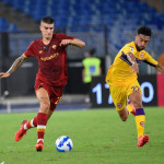 Photo LiveMedia/Fabrizio Corradetti
Rome, Italy, August 22, 2021, Italian football Serie A match
AS Roma vs ACF Fiorentina
Image shows:
Gianluca Mancini of AS Roma and Nicolas Gonzalez of ACF Fiorentina seen in action during the Italian Football Championship League A 2021/2022 match between AS Roma vs ACF Fiorentina at the Olimpic Stadium in Rome.
LiveMedia - World Copyright