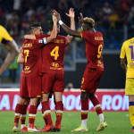 Photo LiveMedia/Fabrizio Corradetti
Rome, Italy, August 22, 2021, Italian football Serie A match
AS Roma vs ACF Fiorentina
Image shows:
exultation of AS Roma players seen in action during the Italian Football Championship League A 2021/2022 match between AS Roma vs ACF Fiorentina at the Olimpic Stadium in Rome.
LiveMedia - World Copyright Trigoria