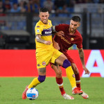 Photo LiveMedia/Fabrizio Corradetti
Rome, Italy, August 22, 2021, Italian football Serie A match
AS Roma vs ACF Fiorentina
Image shows:
Cristiano Biraghi of ACF Fiorentina and Lorenzo Pellegrini of AS Roma seen in action during the Italian Football Championship League A 2021/2022 match between AS Roma vs ACF Fiorentina at the Olimpic Stadium in Rome.
LiveMedia - World Copyright